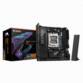 Gigabyte AORUS B850I PRO, AMD B850, AM5, 2xDDR5, mini-ITX