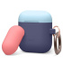 Elago Airpods Silicone Duo Hang Case - Jean Indigo/ Pastel Blue, Italian Rose