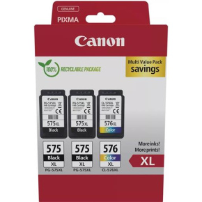 kazeta CANON PG-575 XL black (2x) + CL-576 XL color (1x) PIXMA TS3550i/TS3551i, PIXMA TR4750i/TR4751i