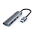 HUB USB C-TECH UHB-U3-AL, 4x USB 3.2 Gen 1, aluminum body