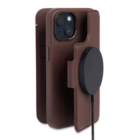 Decoded puzdro Leather Detachable Wallet MagSafe pre iPhone 14 Plus - Brown
