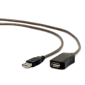 CABLEXPERT USB 2.0 active extension cable, 10m, black