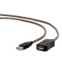 CABLEXPERT USB 2.0 active extension cable, 10m, black