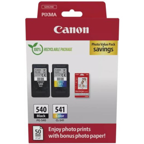 kazeta CANON PG-540 black + CL-541 color MG2150/3150 + GP501 10x15