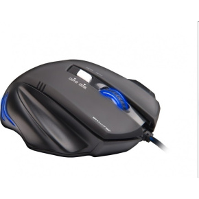 Gaming mouse C-TECH Akantha (GM-01), casual gaming, gaming, blue backlight, 2400DPI, USB