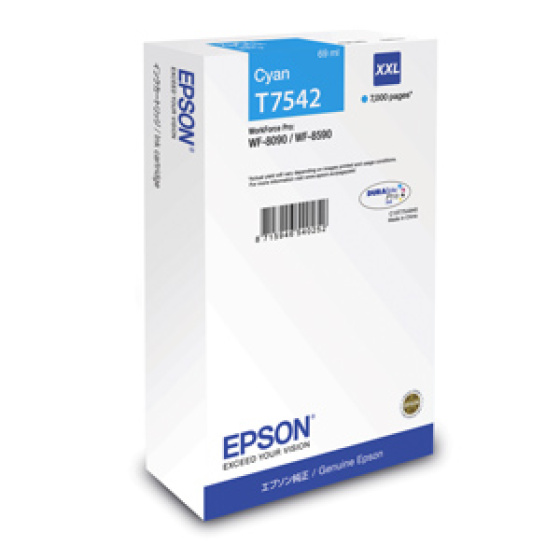 kazeta EPSON WF8000 cyan XXL (7.000 str) (C13T754240)