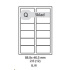 etikety ECODATA Samolepiace 88,9x46,5 univerzálne biele 12ks/A4 (1000 listov A4/bal.)