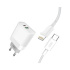 nabíjačka XO L64 Iphone 1TipC(PD)+1USB(QC)/3A/18W biela
