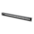 Modular Patch Panel, shielded 24-port, blank, 1U, rack mount, black RAL 9005