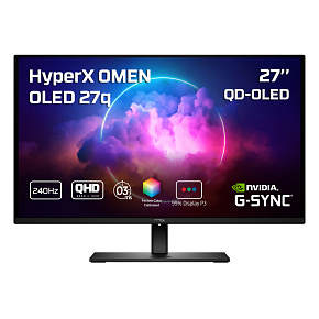 HyperX OMEN/27q/27,6"/QD-OLED/QHD/240Hz/0,03ms/Čierna/3R HyperX OMEN/27q/27,6"/QD-OLED/QHD/240Hz/0,03ms/Čierna/3R