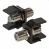 OXnet Keystone coupler F/F, black