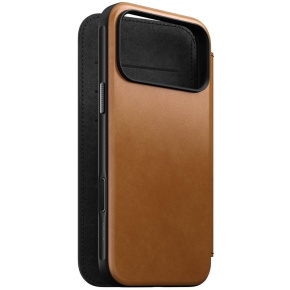 Nomad puzdro Modern Leather Folio Magsafe pre iPhone 17 Pro Max - English Tan