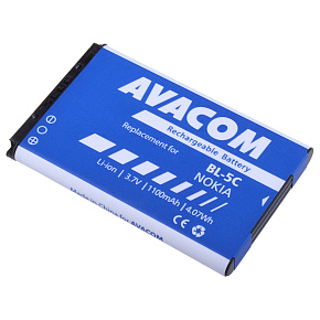 Batéria AVACOM GSNO-BL5C-S1100A do mobilu Nokia 6230, N70, Li-Ion 3,7 V 1100mAh (náhrada BL-5C) Batéria AVACOM GSNO-BL5C-S1100A do mobilu Nokia 6230, N70, Li-Ion 3,7 V 1100mAh (náhrada BL-5C)