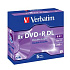 VERBATIM DVD+R(5-bal)DoubleLayer/Jewel/8x/8,5GB