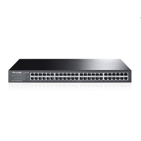 tp-link TL-SF1048, 48 port Rack/Desktop Switch, 48x 10/100M RJ45 ports, 1U, 19" rack-mountable, steel case