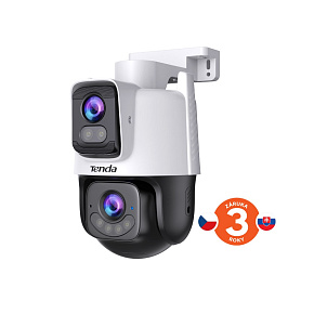 Tenda RH9-WCA - Vonkajšia otočná Dual Lens IP65 Wi-Fi 6 MPx kamera, nočná LED, audio, detekcia, CZ app Tenda RH9-WCA - Vonkajšia otočná Dual Lens IP65 Wi-Fi 6 MPx kamera, nočná LED, audio, detekcia, CZ app