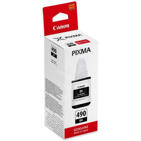 atramentová náplň CANON GI-490BK black PIXMA G1400/G2400/G3400/G4400 (0663C001)