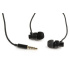 Metal earphones with microphone, "Paris", black