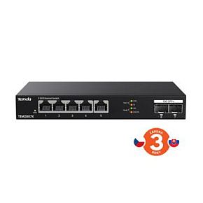 Tenda TEM2007X 5x RJ45 2.5G + 2x SFP+ 10G Multi-Gigabit Switch Tenda TEM2007X 5x RJ45 2.5G + 2x SFP+ 10G Multi-Gigabit Switch