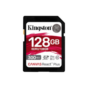 Kingston Canvas React Plus 128GB SDXC UHS-II U3 V90, R300, W260