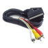 Bidirectional RCA to SCART audio-video cable, 1.8 m