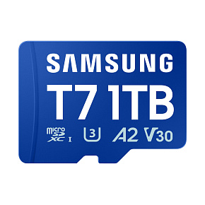 Samsung T7/Micro SDXC/1TB/UHS-I U3 / Class 10/Modrá Samsung T7/Micro SDXC/1TB/UHS-I U3 / Class 10/Modrá