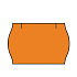 Etikety cenovkové Contact Meto 14 - 25x16 oranžové