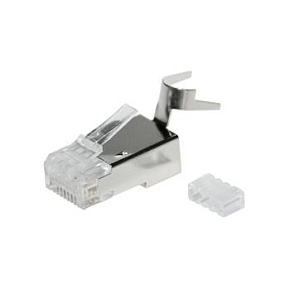 Konektor RJ45 CAT6 STP 8p8c stíněný skládaný na drát KRJS45/6SLD