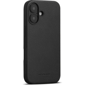 Woolnut Leather Case for iPhone 16 - Black