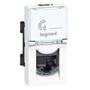 Legrand LCS3 MOSAIC outlet 1xRJ45 FTP Cat5E, 1 module