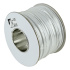 Alarm cable, white color, 100 m roll, unshielded