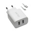 nabíjačka CENTO P213/Lite Iphone 2USB/2A biela