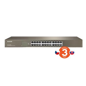 Tenda TEG1024G 24-port Gigabit Ethernet Switch, 10/100/1000 Mbps, Fanless, Rackmount Tenda TEG1024G 24-port Gigabit Ethernet Switch, 10/100/1000 Mbps, Fanless, Rackmount