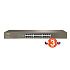 Tenda TEG1024G 24-port Gigabit Ethernet Switch, 10/100/1000 Mbps, Fanless, Rackmount