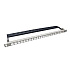 19" modulární neosazený high-density patch panel Solarix 24 portů 0,5U SX24HDM-0-STP-SL-UNI