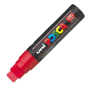 Popisovač UNI POSCA PC-17K červený - dopredaj