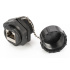 CAT 6 STP industrial bulkhead coupler, IP67 with dust cap