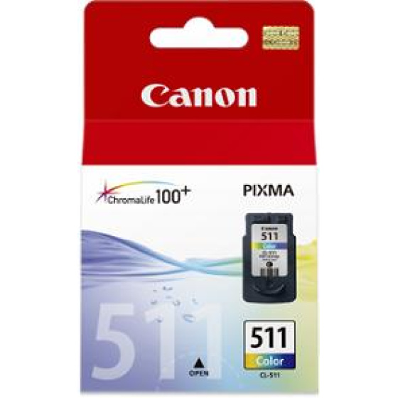 kazeta CANON CL-511C color MP240/250/260/270/490, iP 2700 (2972B001)