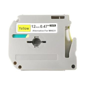 alt. páska Ecodata pre BROTHER MK-631 - čierne písmo, žltá páska Tape (12mm) alt. páska Ecodata pre BROTHER MK-631 - čierne písmo, žltá páska Tape (12mm)