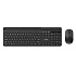 Klávesnice C-TECH Quallis WLKMC-05, bezdrátový combo set s myší, černý, USB, CZ/SK