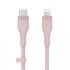 Belkin kábel Boost Charge Flex Silicone USB-C to Lightning 3m - Pink