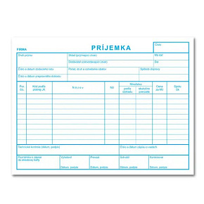 Príjemka A5 – 100 listov