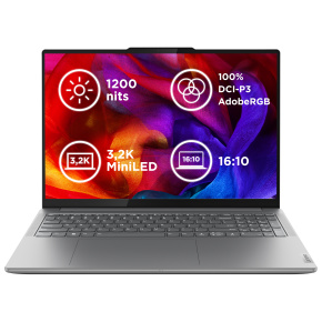 Lenovo Yoga 9 Pro 16IMH9 Ultra9-185H 32GB 1TB-SSD 16"3.2K miniLED AG AIBoost RTX4060-8GB Win11Pro Luna Grey