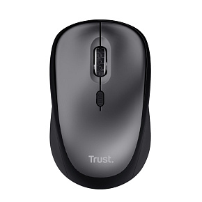 TRUST YVI+/Kancelárska/Optická/Pre pravákov/1 600 DPI/Bezdrôtová USB/Čierna