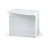 ZEBRA WHITE PVC CARDS, 30 MIL HIGH COERCIVITY MAGNETIC STRIPE (500 CARDS)