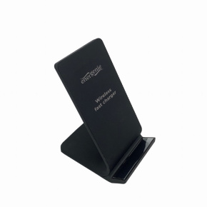 Wireless QI charger GEMBIRD, 10W, with stand, black