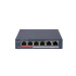 Hikvision DS-3E1106P-EI/M, 4 portový Fast ethernet, Smart PoE switch