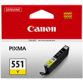 kazeta CANON CLI-551Y yellow MG 5450/6350, iP 7250, MX 925 (6511B001)