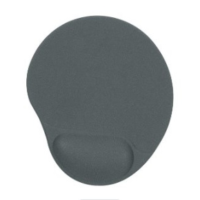 Gel mouse pad with wrist support, grey, ergonomic