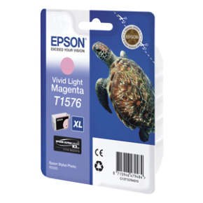 kazeta EPSON magenta-light, with pigment ink EPSON UltraChrome K3, series Turtle-Size XL, in blister pack RS. (C13T157640)